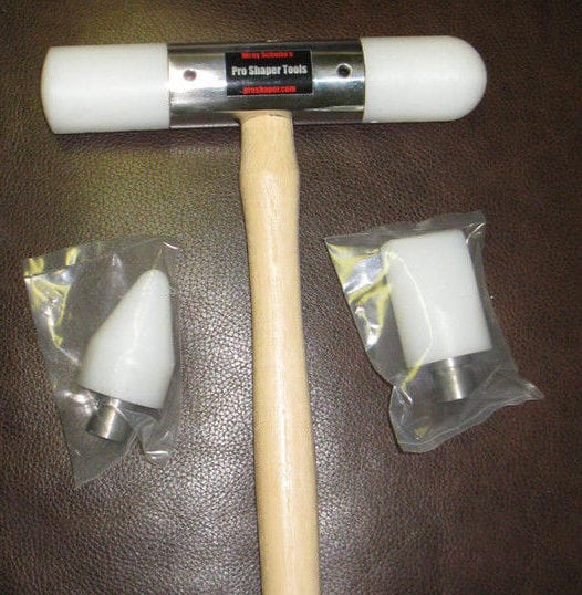 Metal Shaping Mallet Set (Wooden Handle) with Delrin Heads