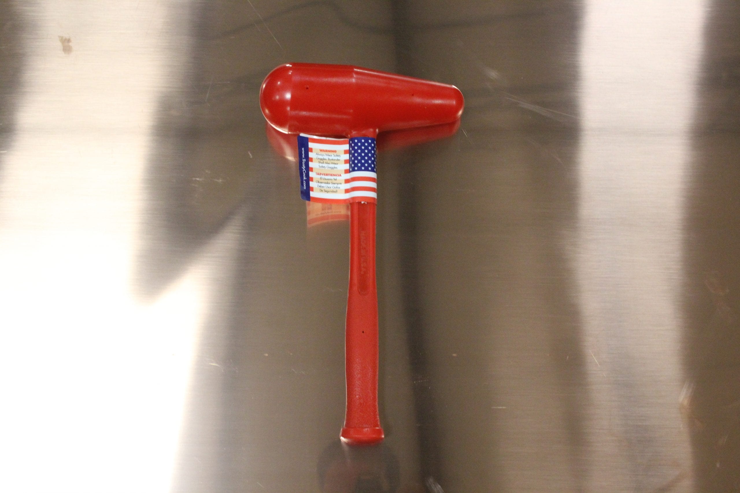 3lb deadblow metal forming tear-drop bossing mallet – 2-1/2″ dia x 7-3/4″l head